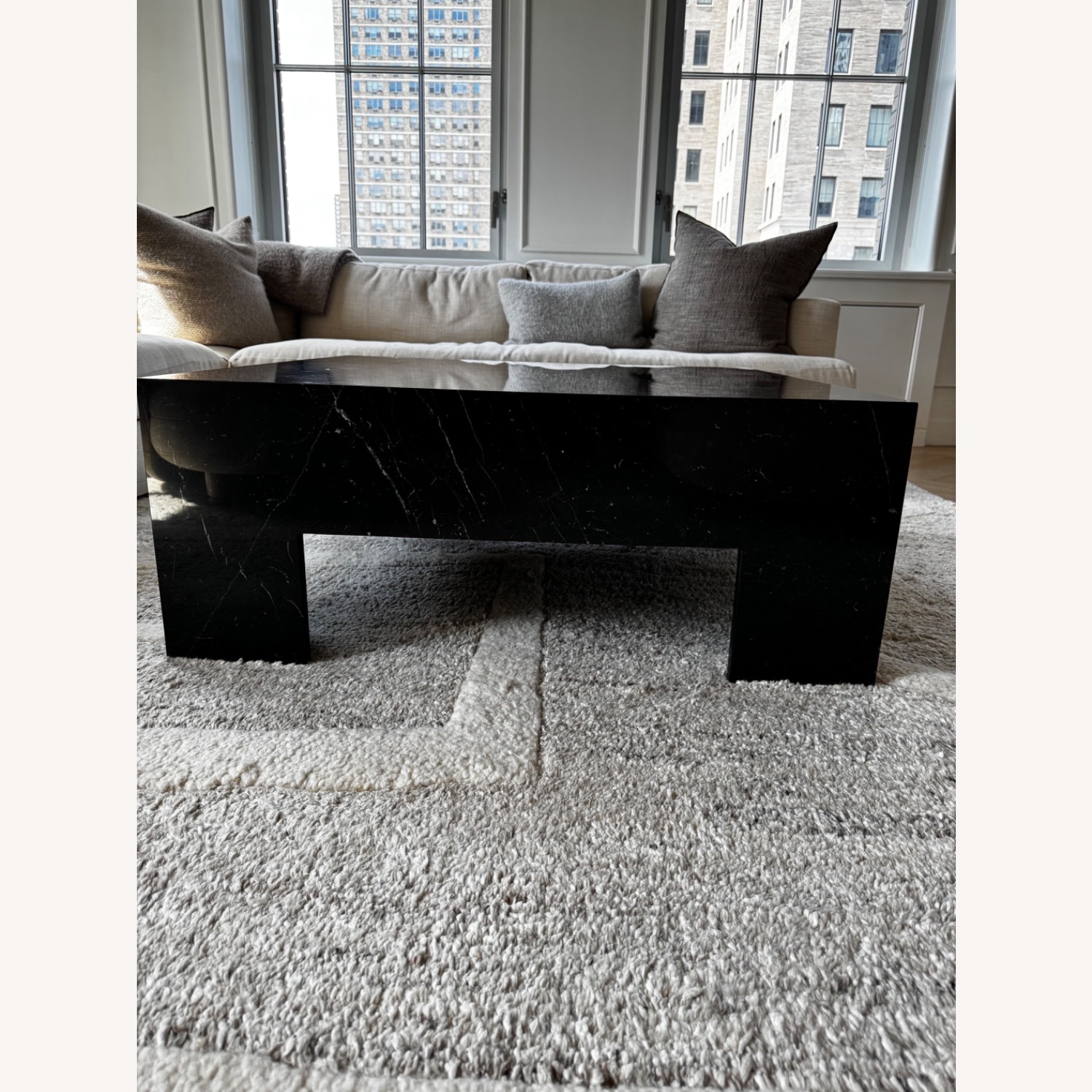 Black Marble Coffee Table - image-5