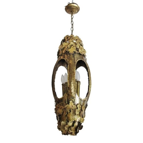 Used Tom Greene Brutalist Chandelier Feldman Lighting for sale on AptDeco