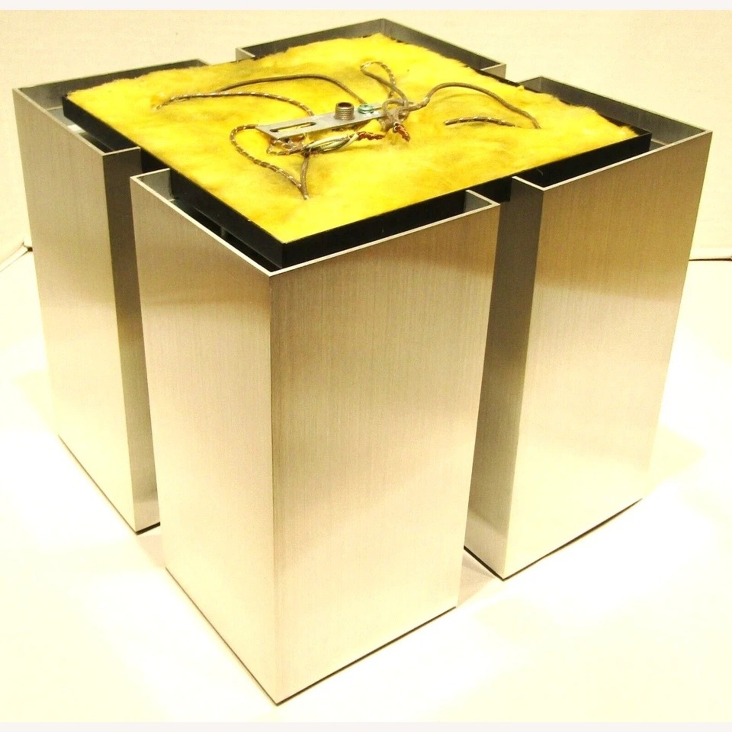 MCM Lightolier Aluminum Flush Ceiling Fixture - image-3