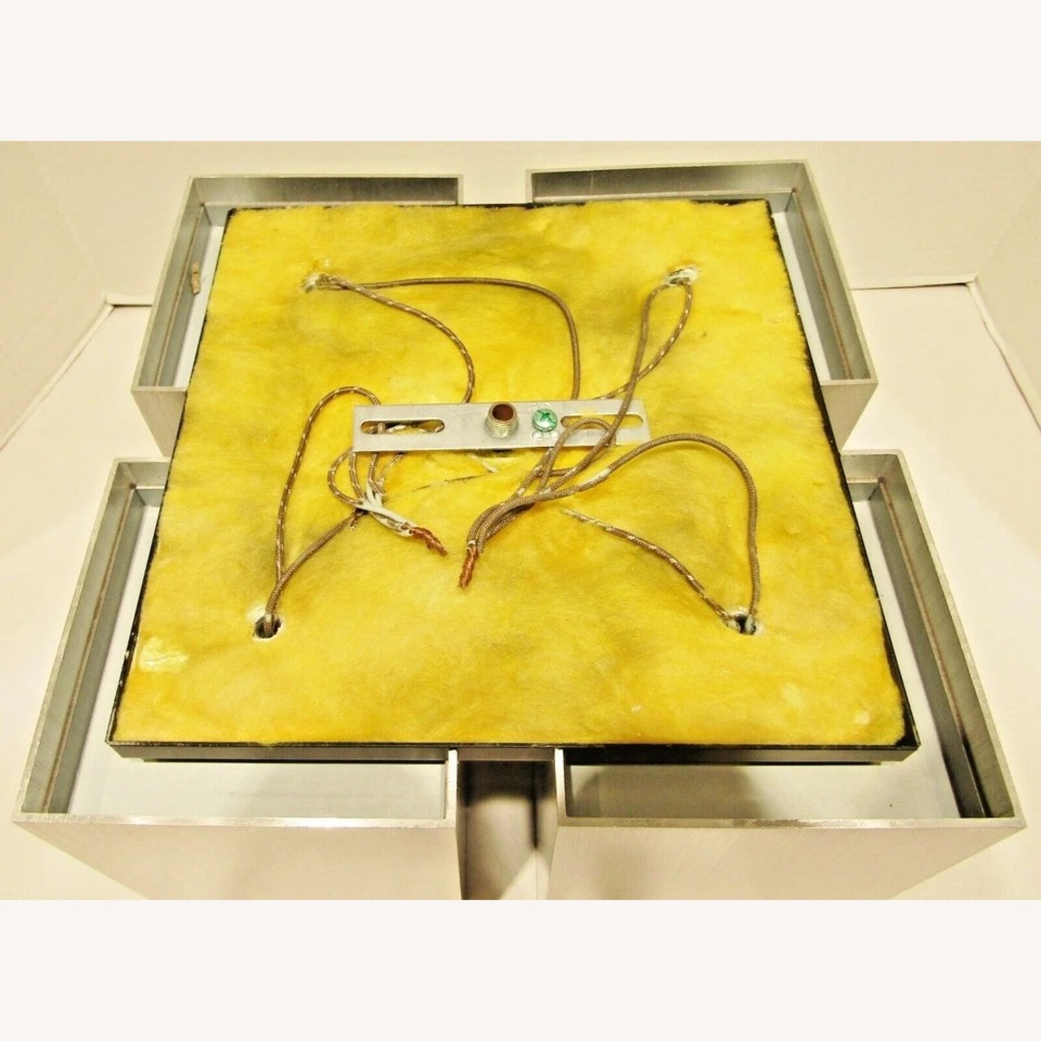 MCM Lightolier Aluminum Flush Ceiling Fixture - image-8