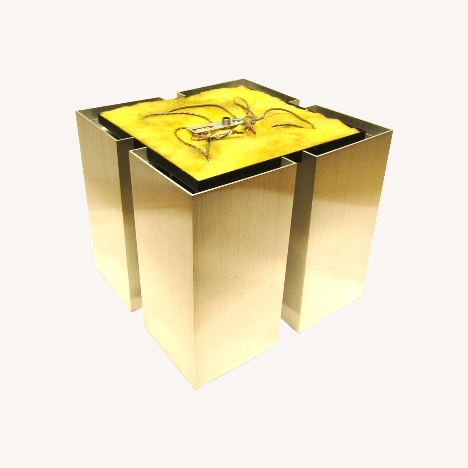 MCM Lightolier Aluminum Flush Ceiling Fixture - image-0