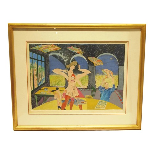 Used Original Mixed Media Painting Koen Scherperell for sale on AptDeco