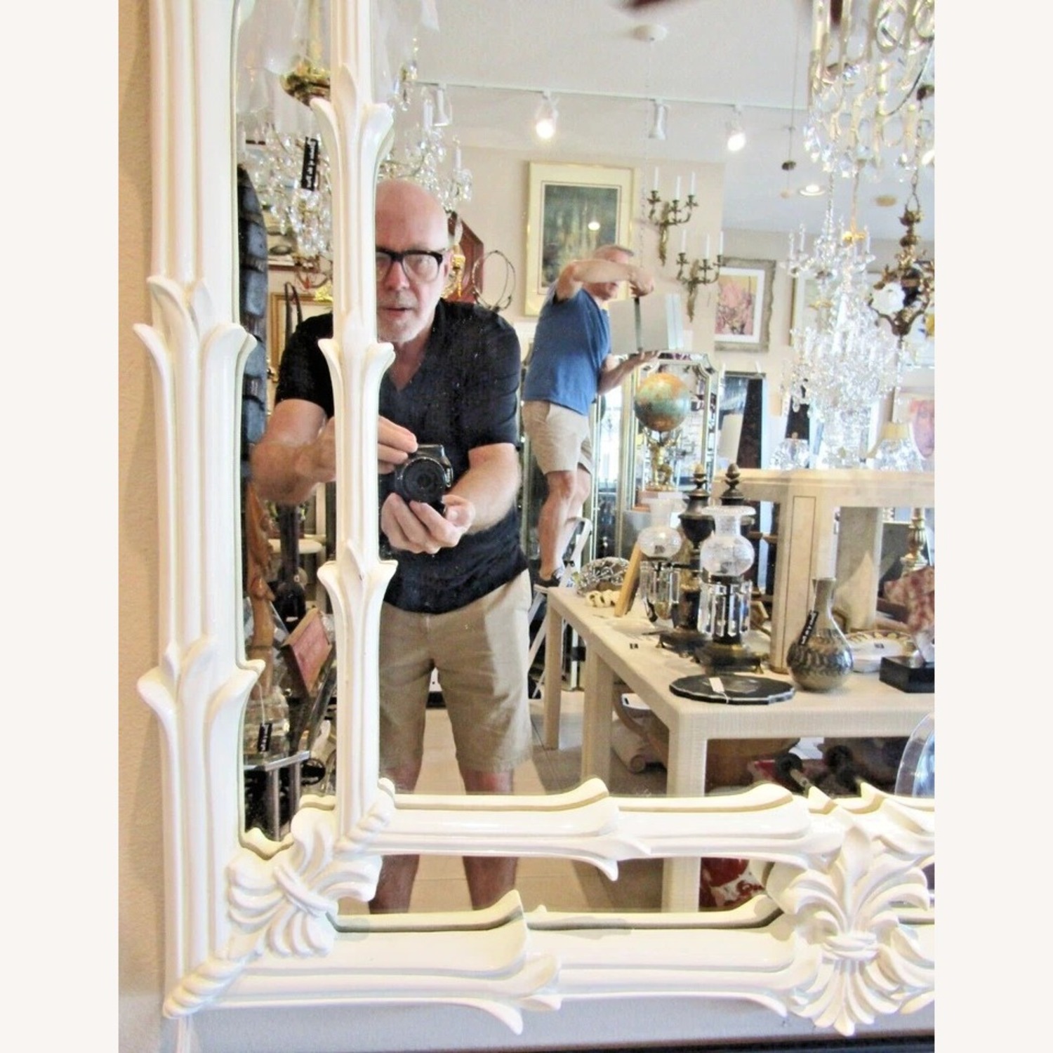 Serge Roche Gampel Stoll White Palm Mirror  - image-3