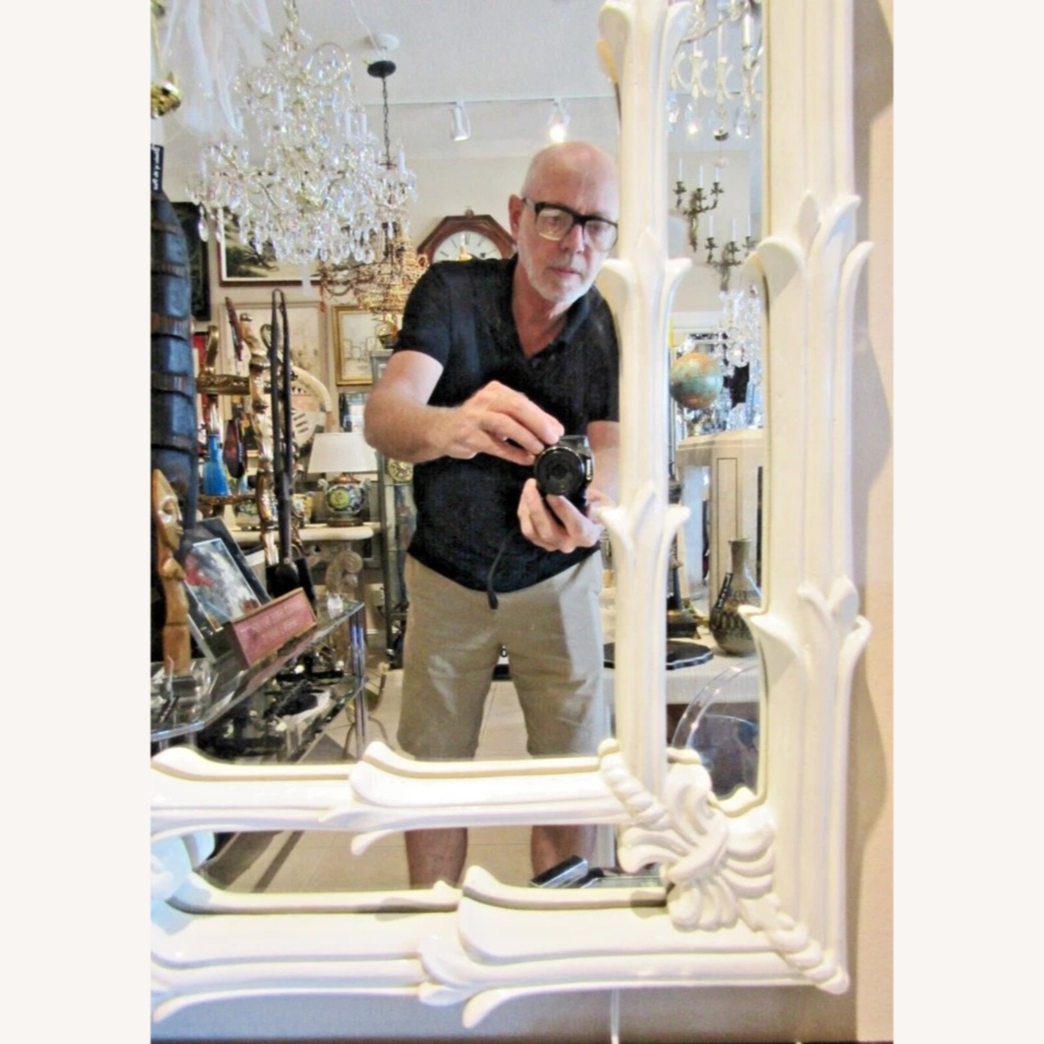 Serge Roche Gampel Stoll White Palm Mirror  - image-4