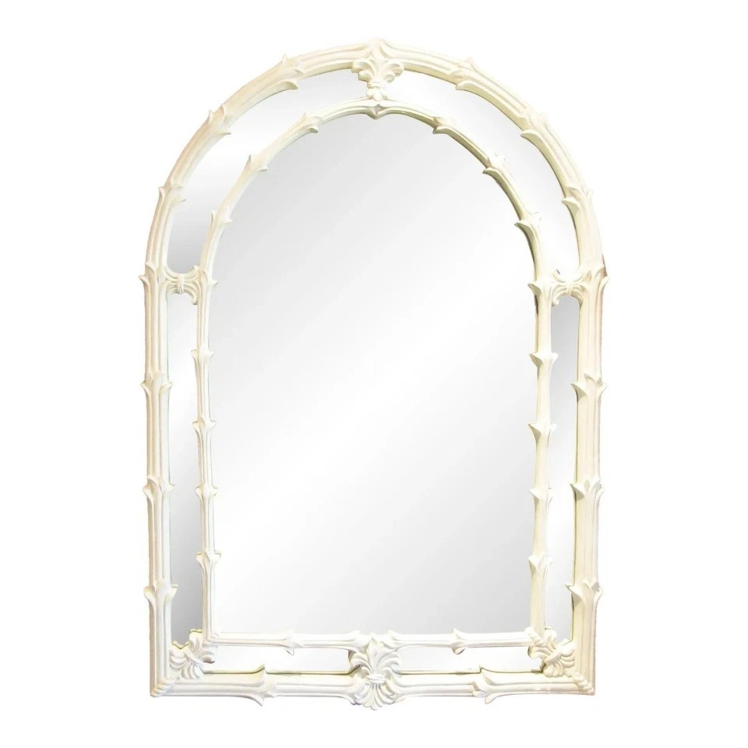 Serge Roche Gampel Stoll White Palm Mirror  - image-1