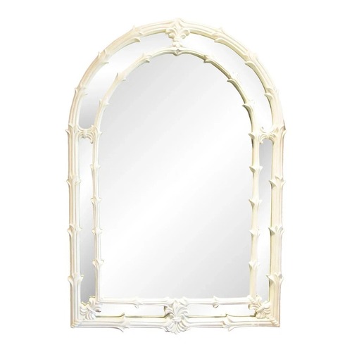 Used Serge Roche Gampel Stoll White Palm Mirror for sale on AptDeco