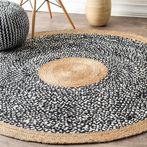 Used Natural Fiber Area Rug, 6' Round for sale on AptDeco