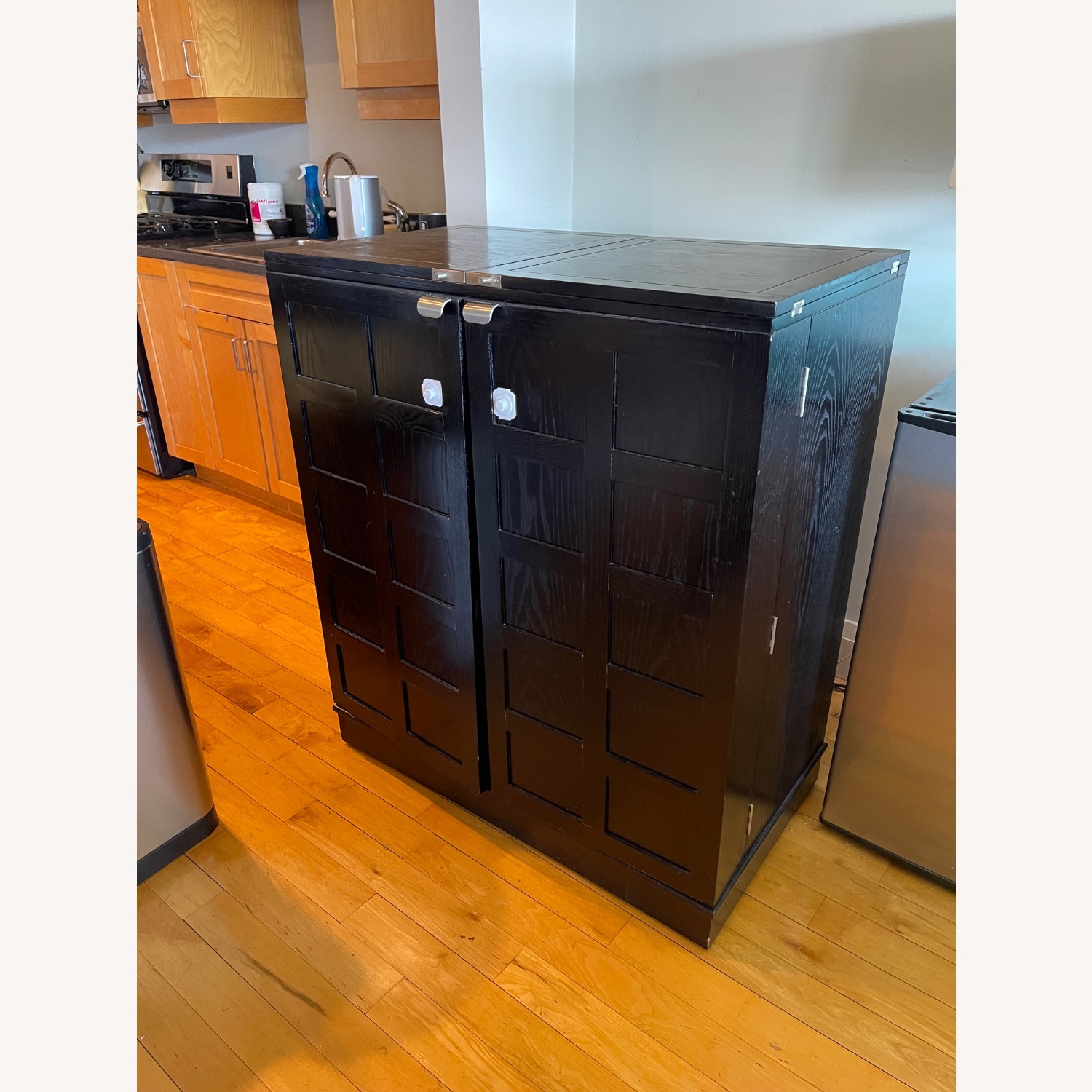 Crate & Barrel Maxine Bar Cabinet - image-1