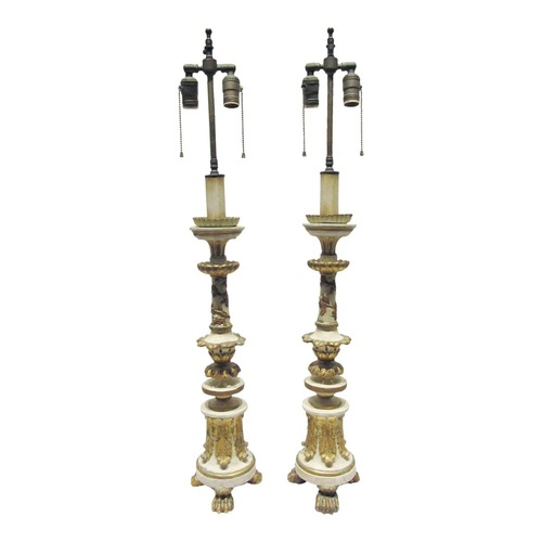 Used Pair Antique 18th Century Italian Table Lamps for sale on AptDeco