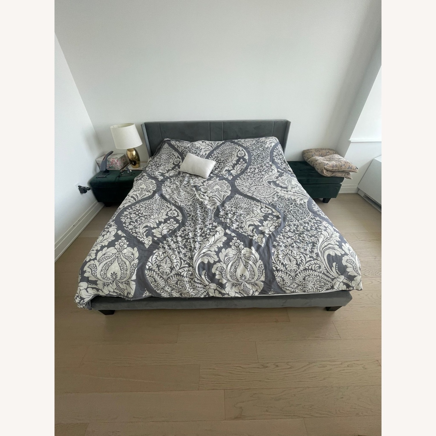 King Grey Bed - image-1