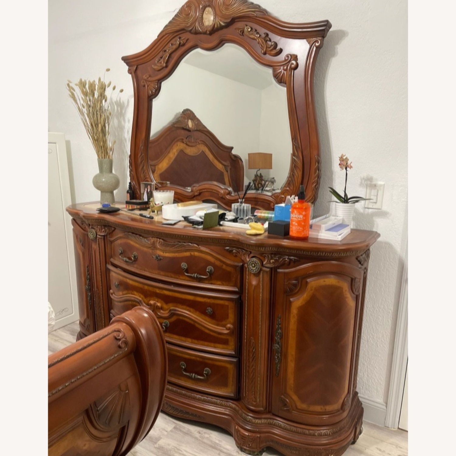 Michael Amini Cortina Dresser with Mirror - image-3