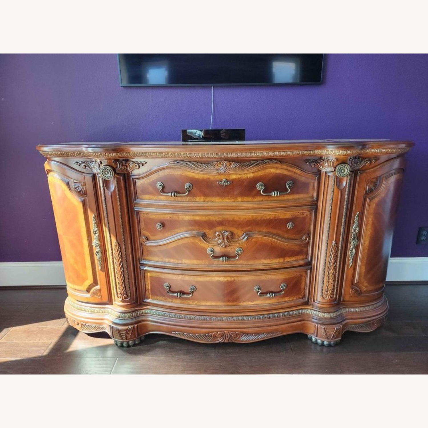 Michael Amini Cortina Dresser with Mirror - image-2