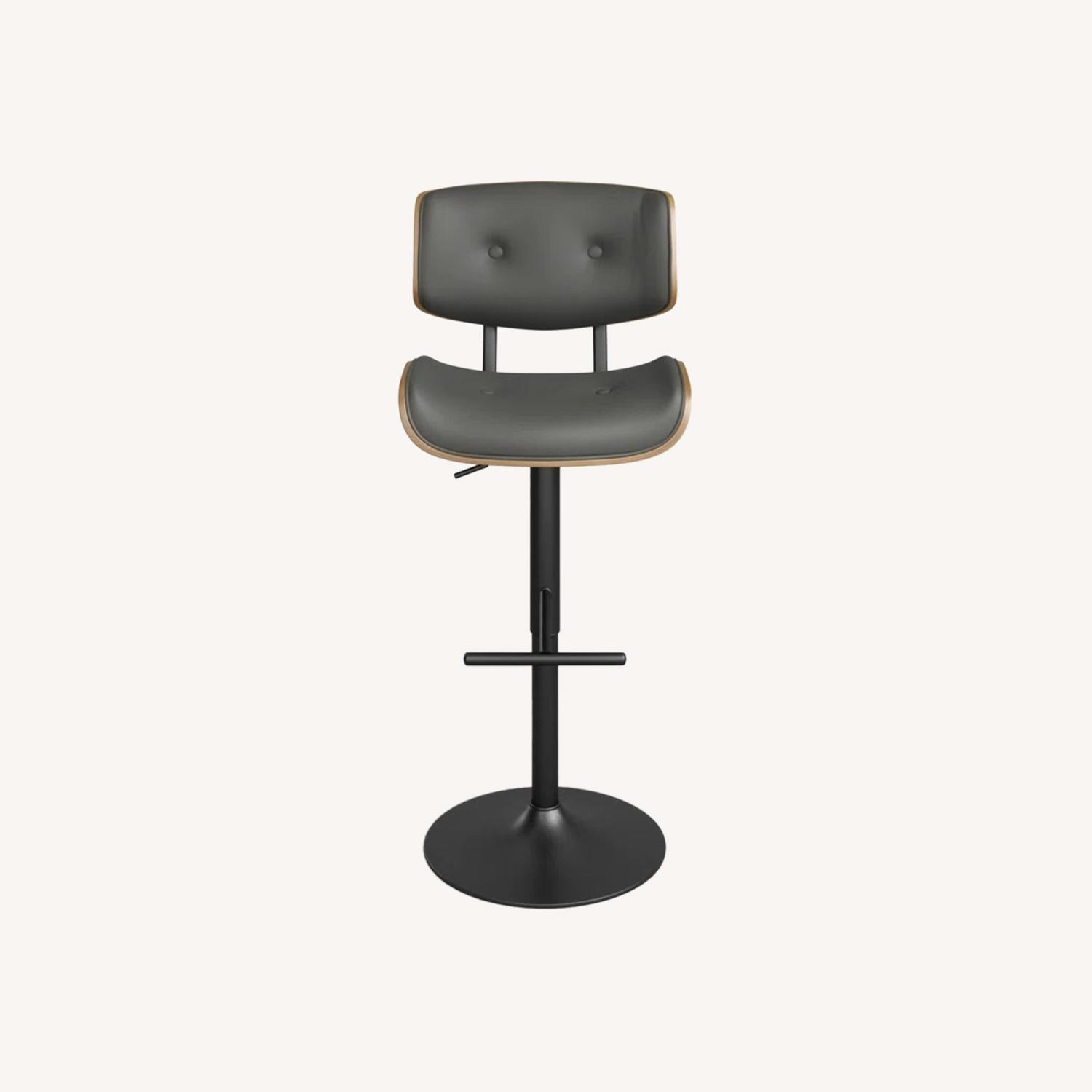 Olive-Green Comfortable Bar Stools (2x) - image-0