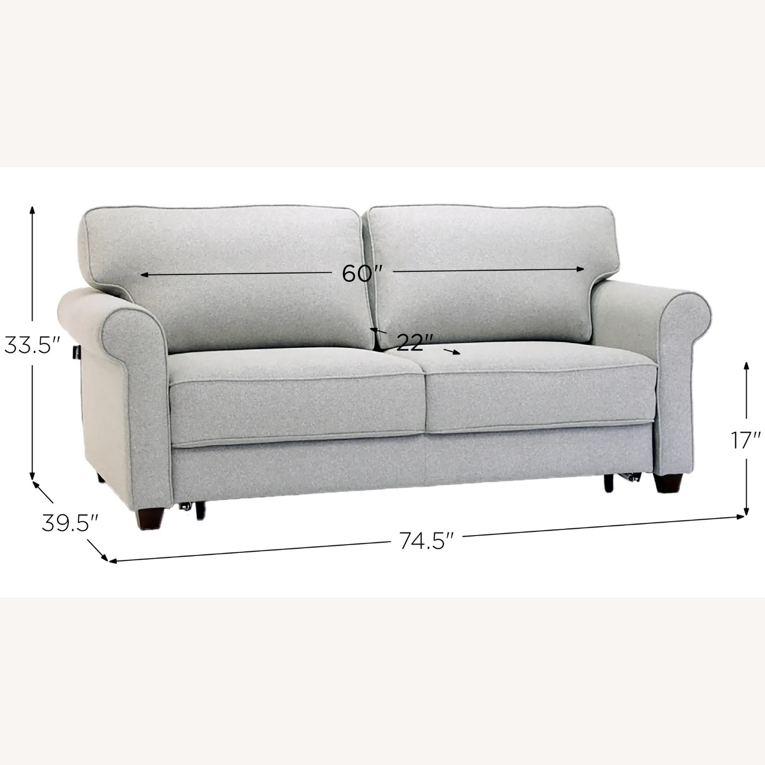 Casey Queen Loveseat Sleeper - image-5