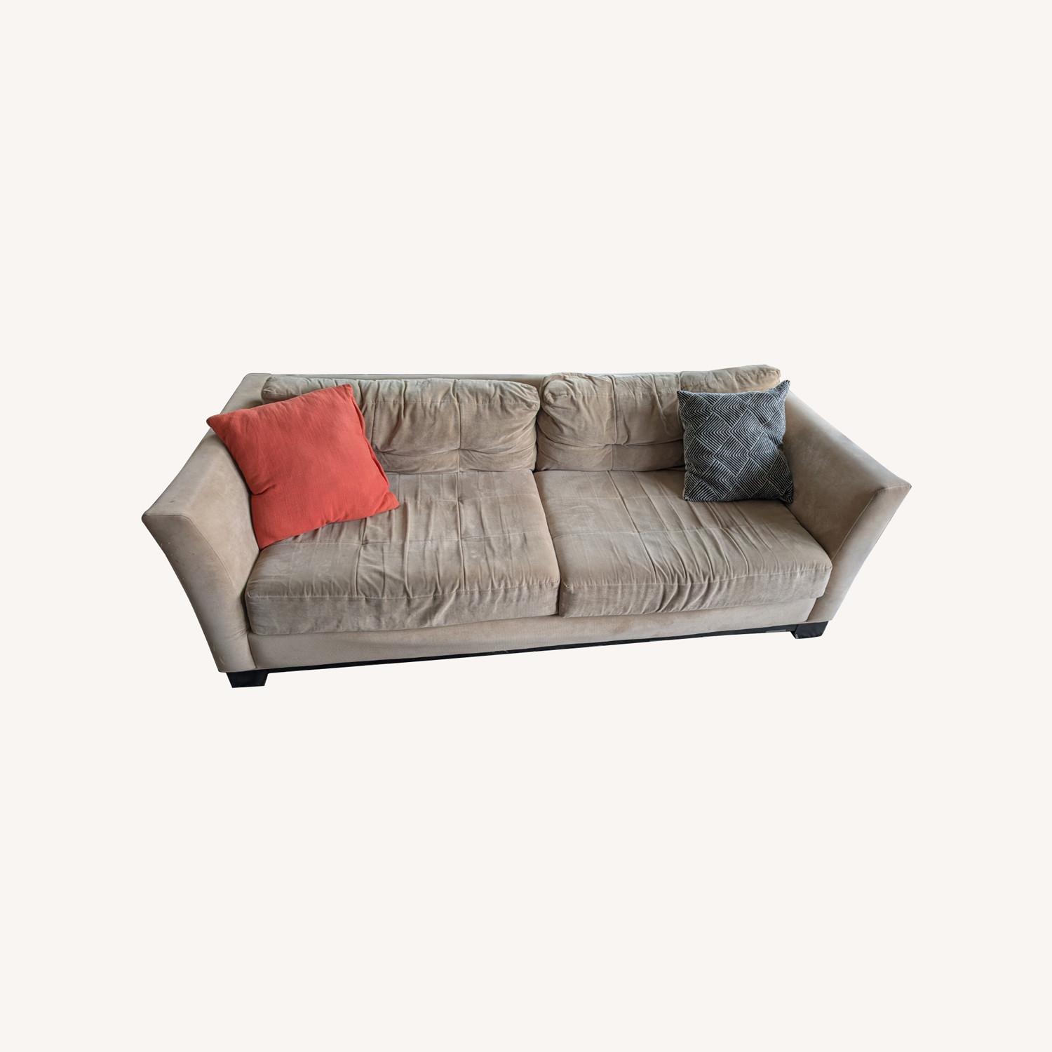 Macy's Elliot Beige Sofa - image-0