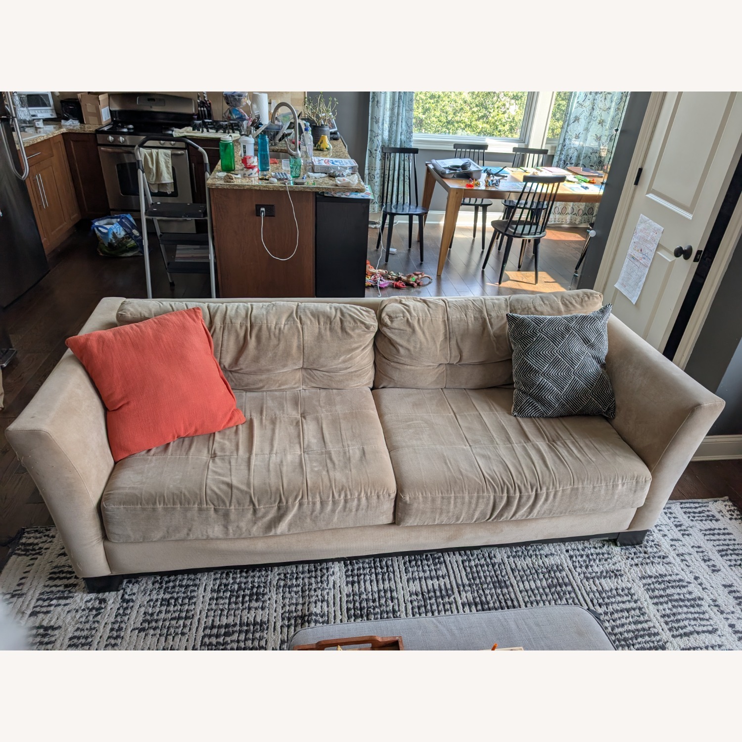 Macy's Elliot Beige Sofa - image-3