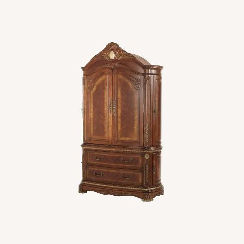 Used Michael Amini Cortina Armoire  for sale on AptDeco