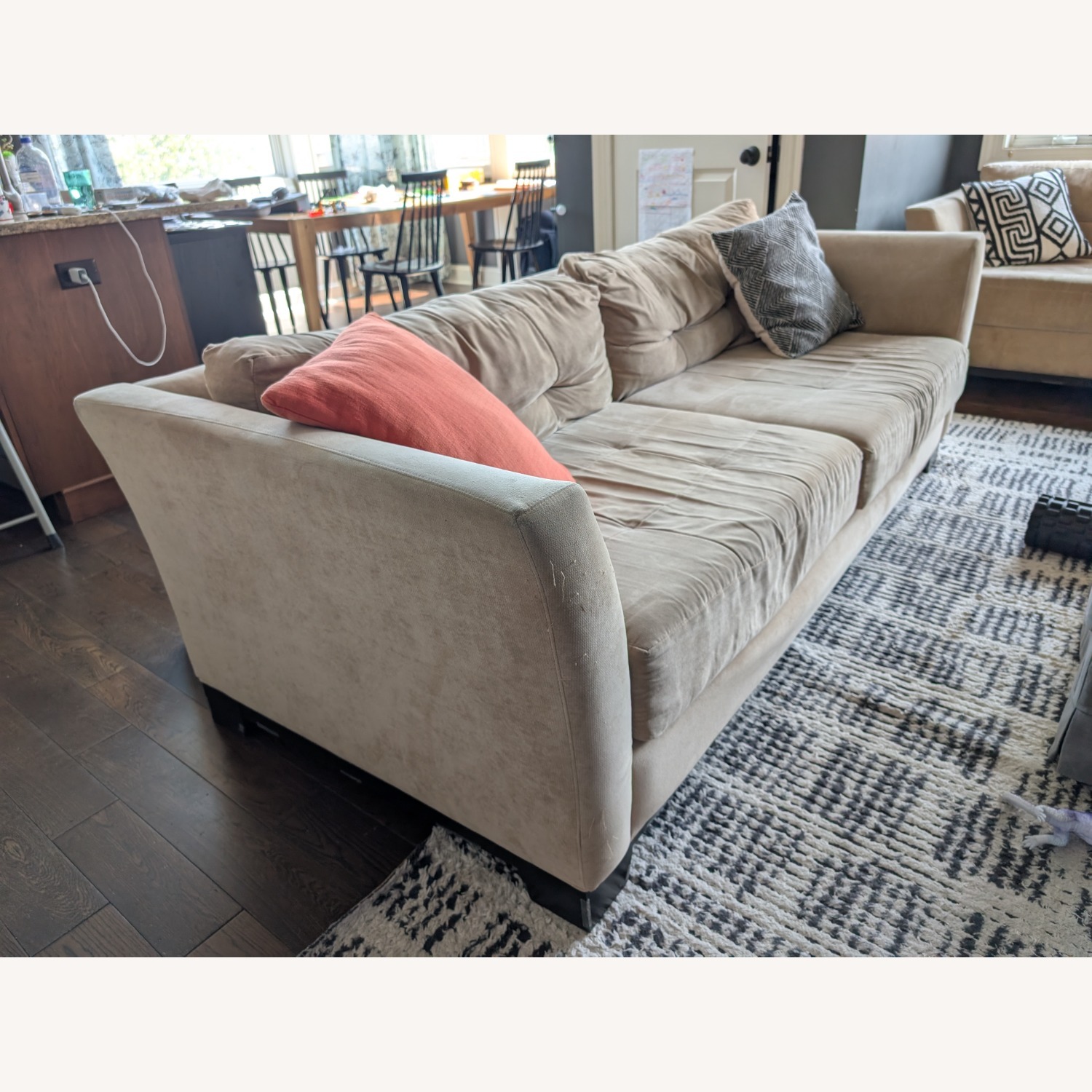 Macy's Beige Loveseat - image-3