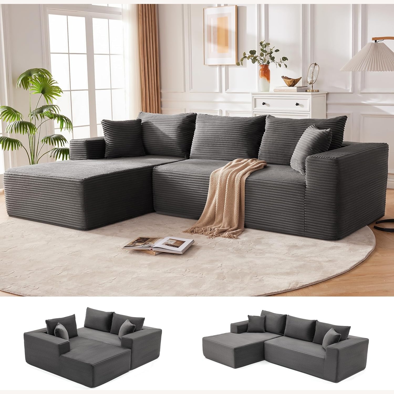 Mangodan Bonless Cloud Sectional - image-4