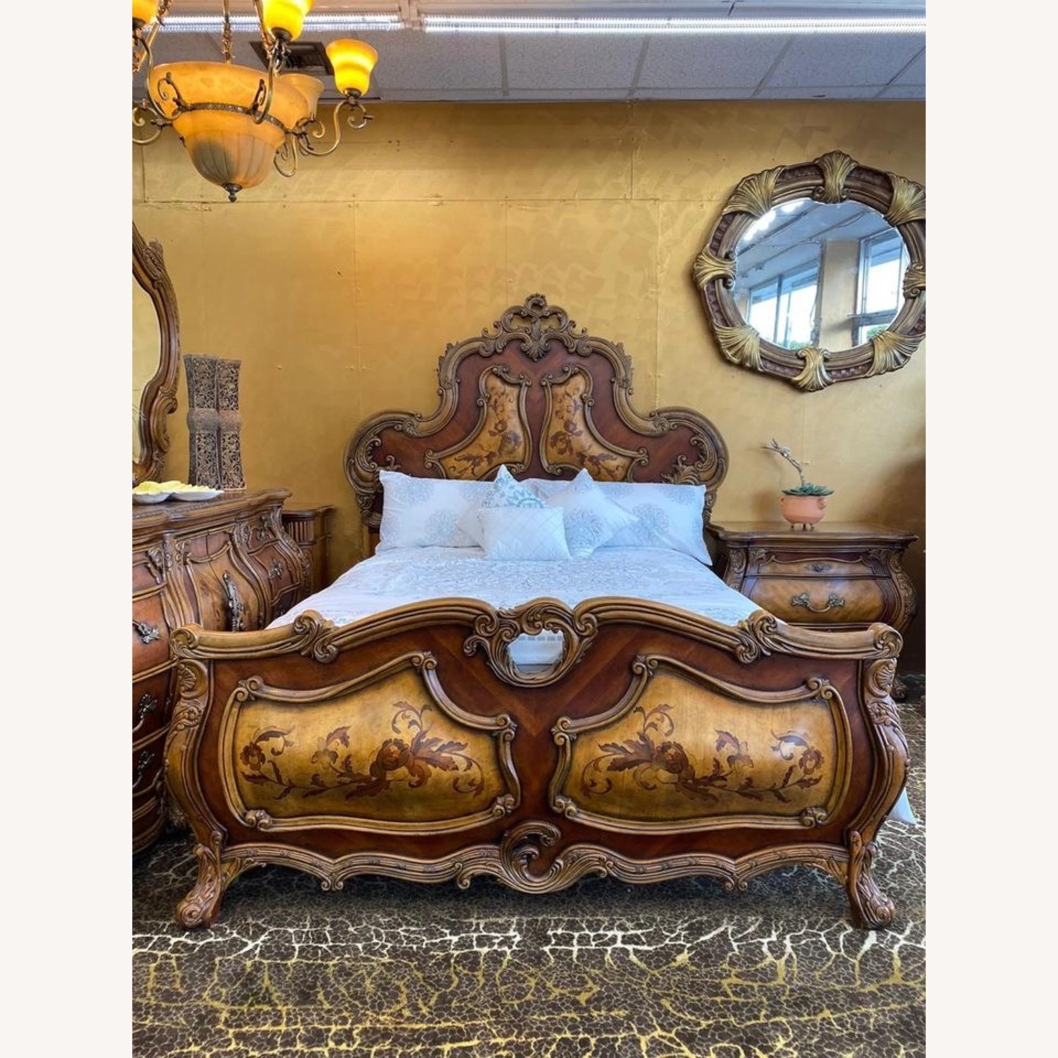 Michael Amini Palais Royale King Bedframe - image-1