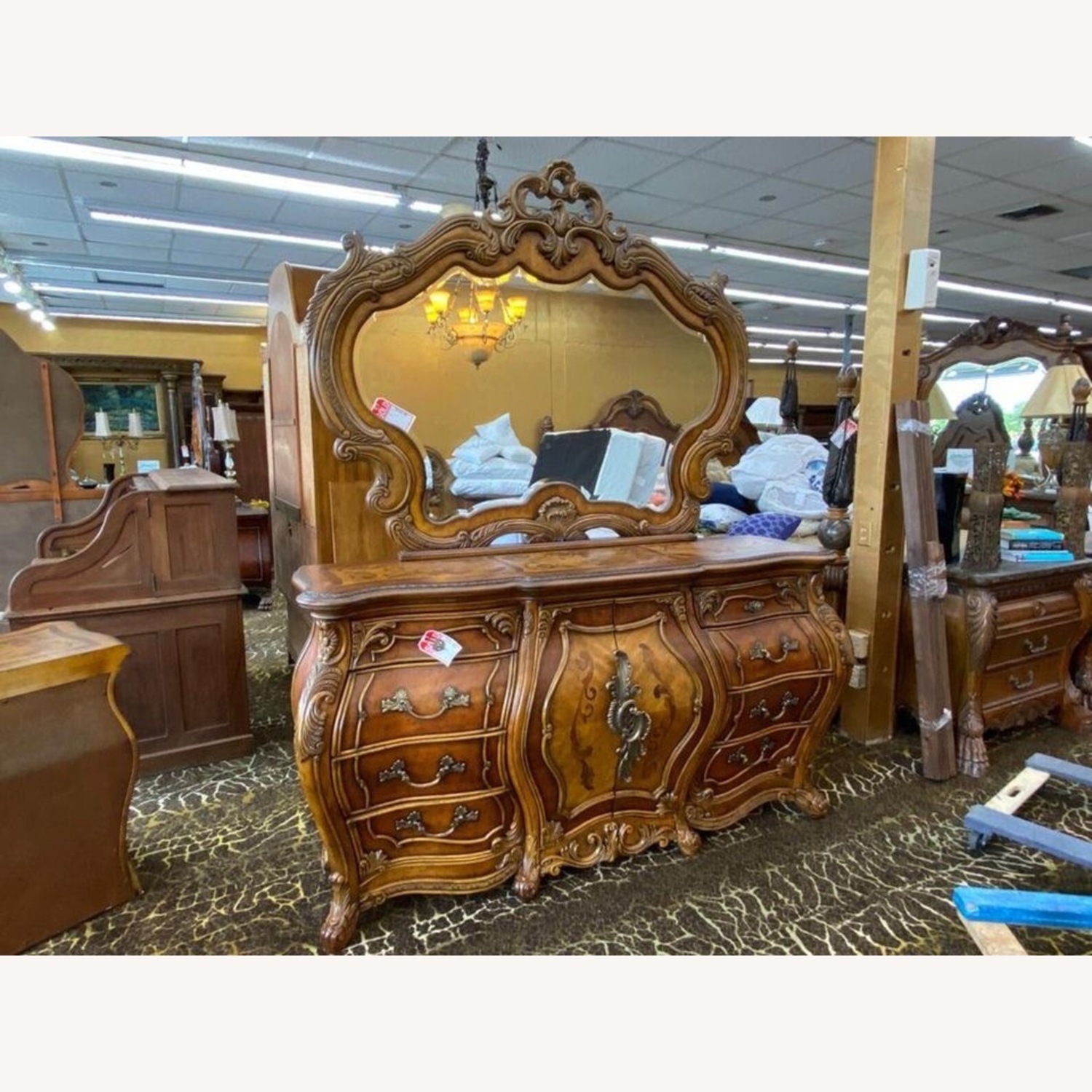 Michael Amini Palais Royale Dresser with Mirror - image-1