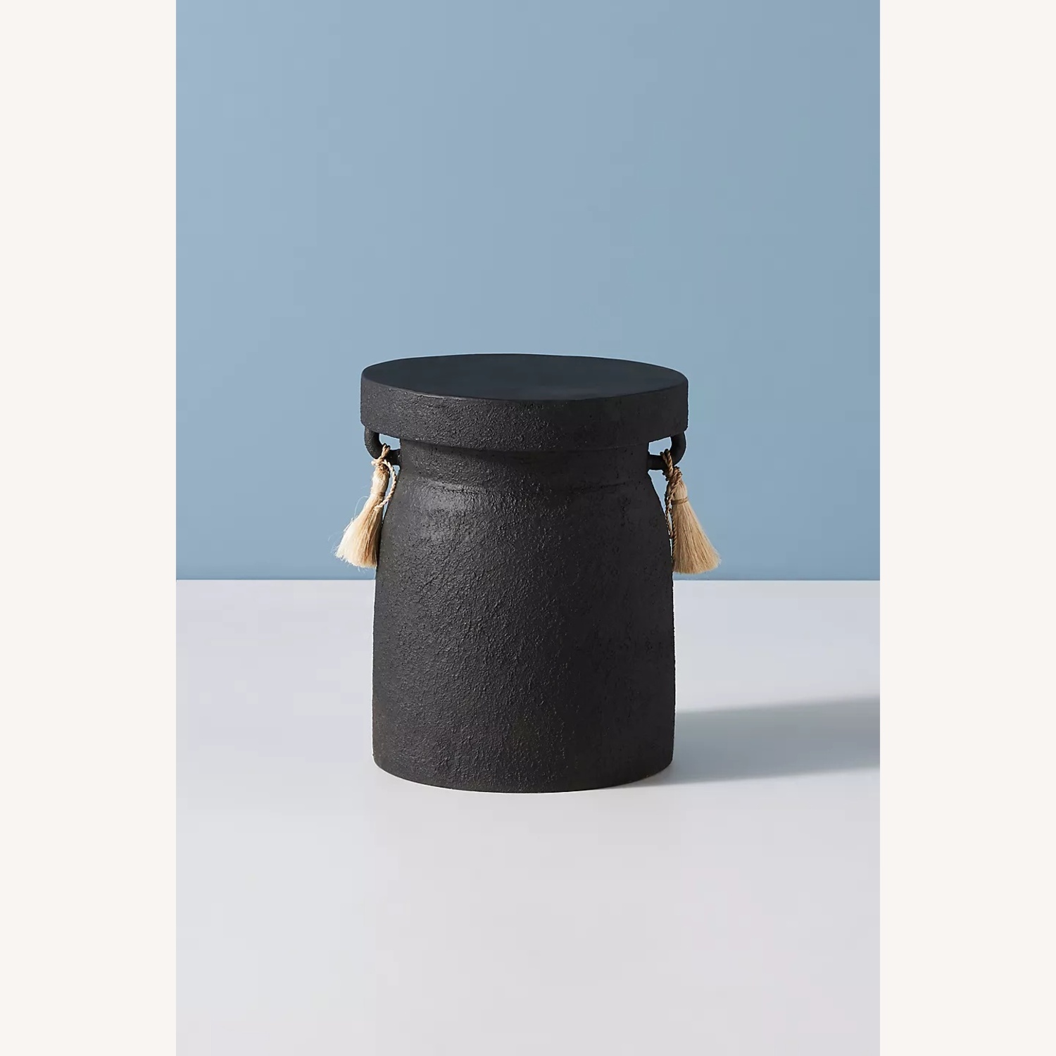 Anthropologie Waverly Tasseled Stool - image-7