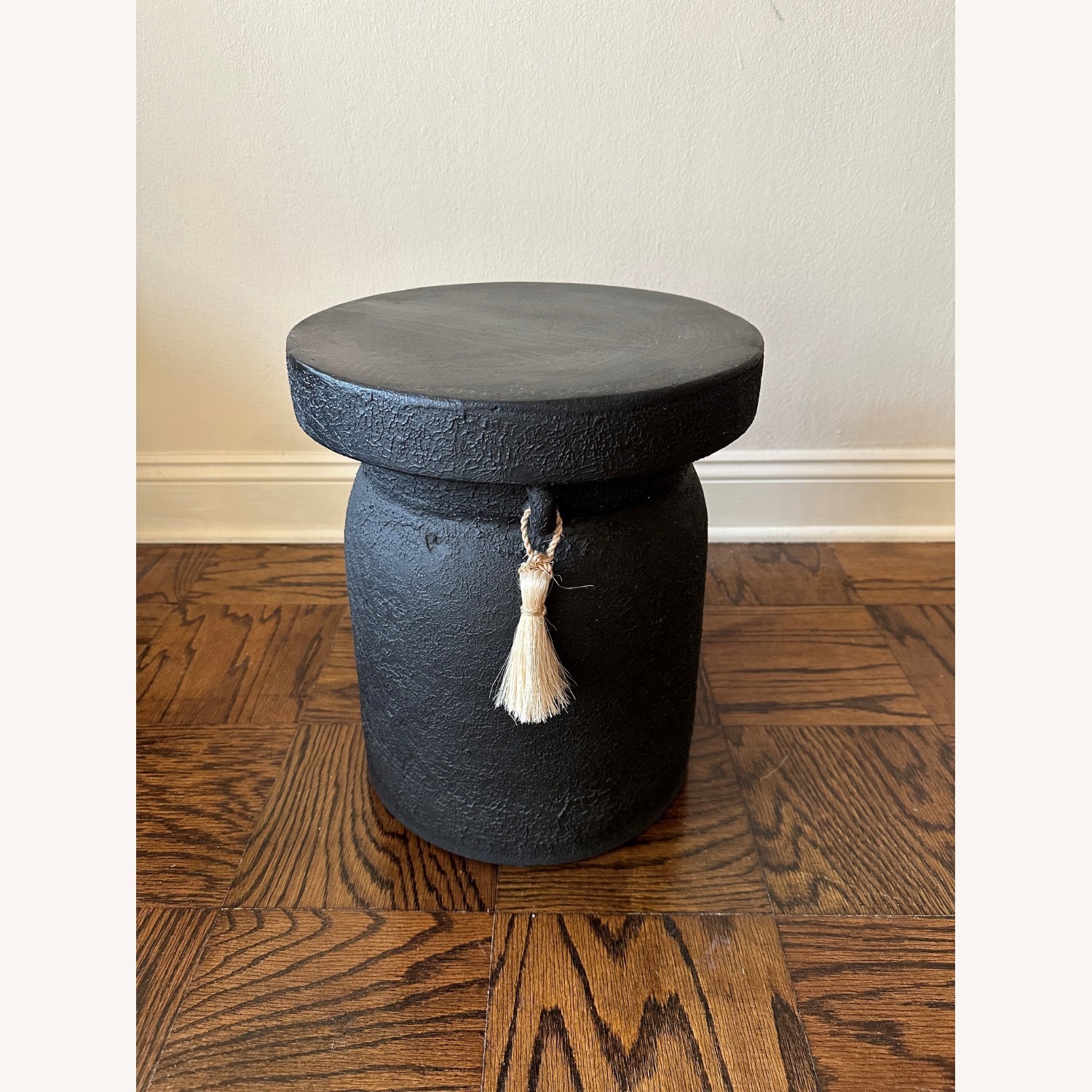 Anthropologie Waverly Tasseled Stool - image-2