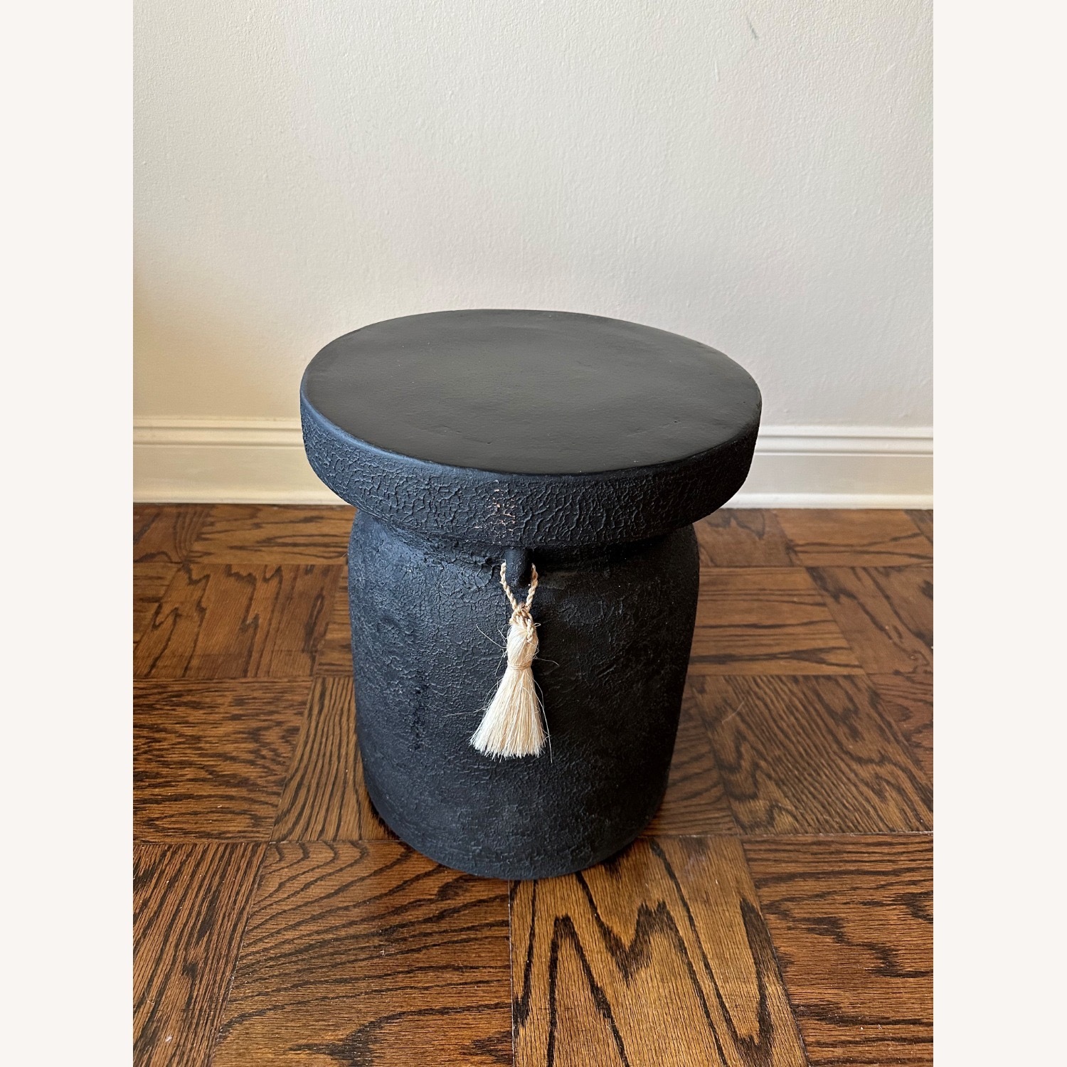 Anthropologie Waverly Tasseled Stool - image-4