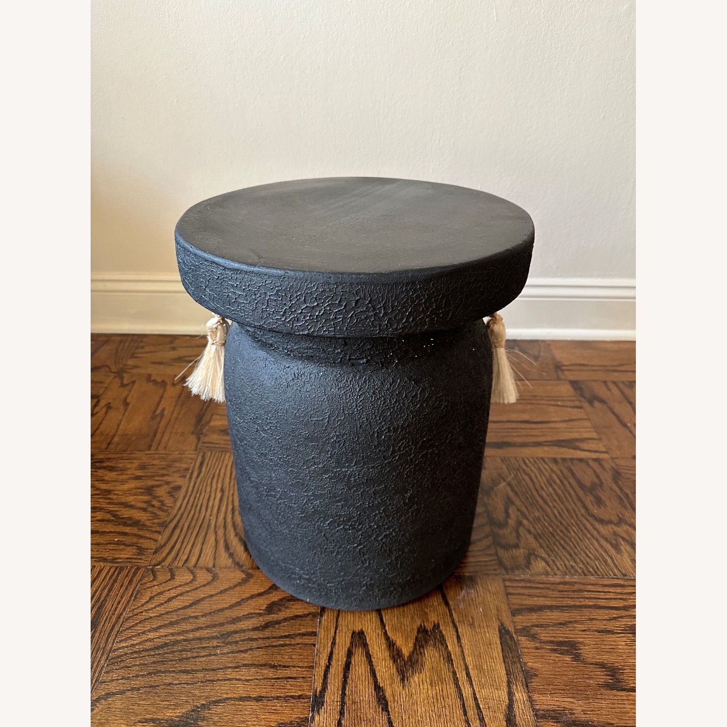 Anthropologie Waverly Tasseled Stool - image-3