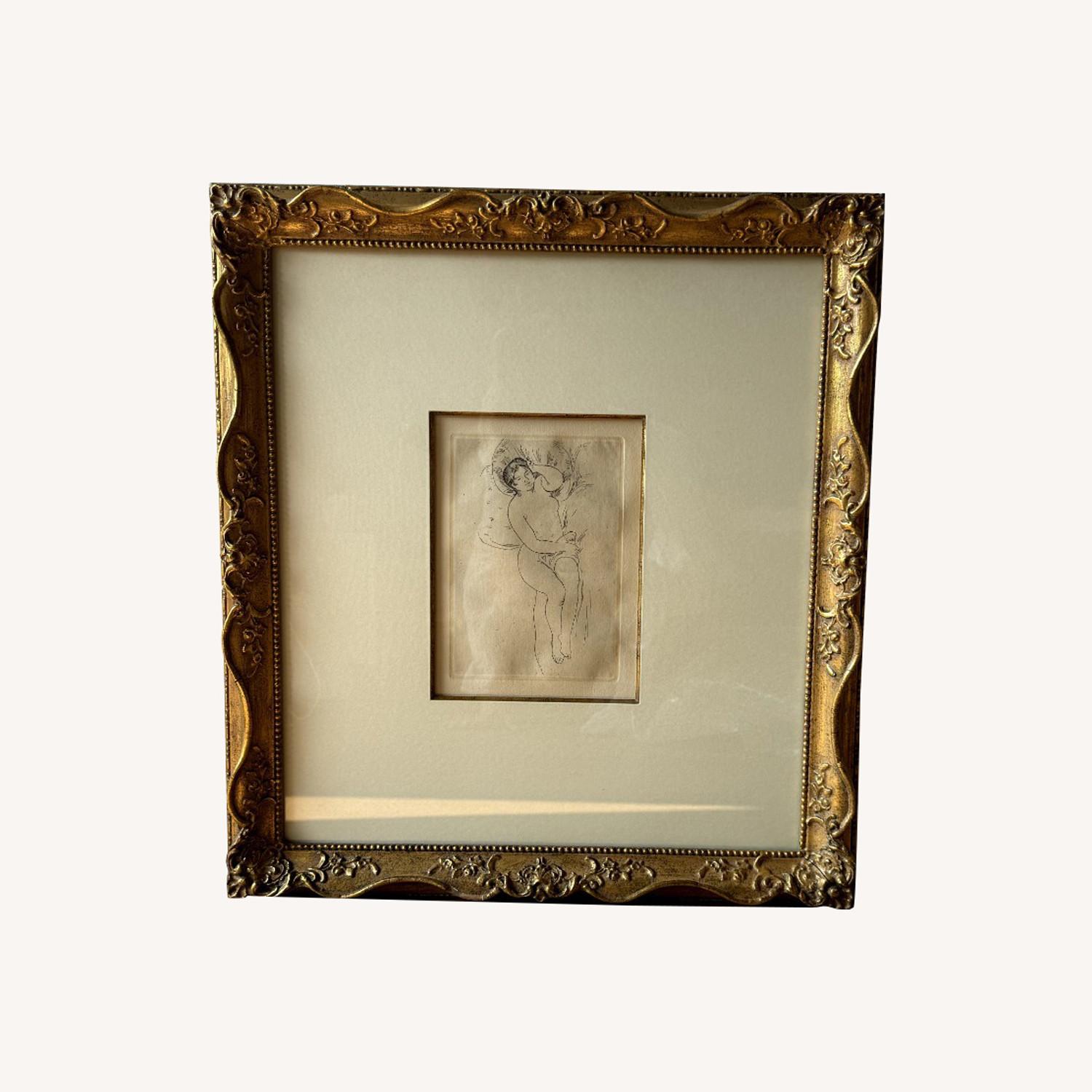 Femme nue couchee. Etching. No. 123183. C.1906 - image-0