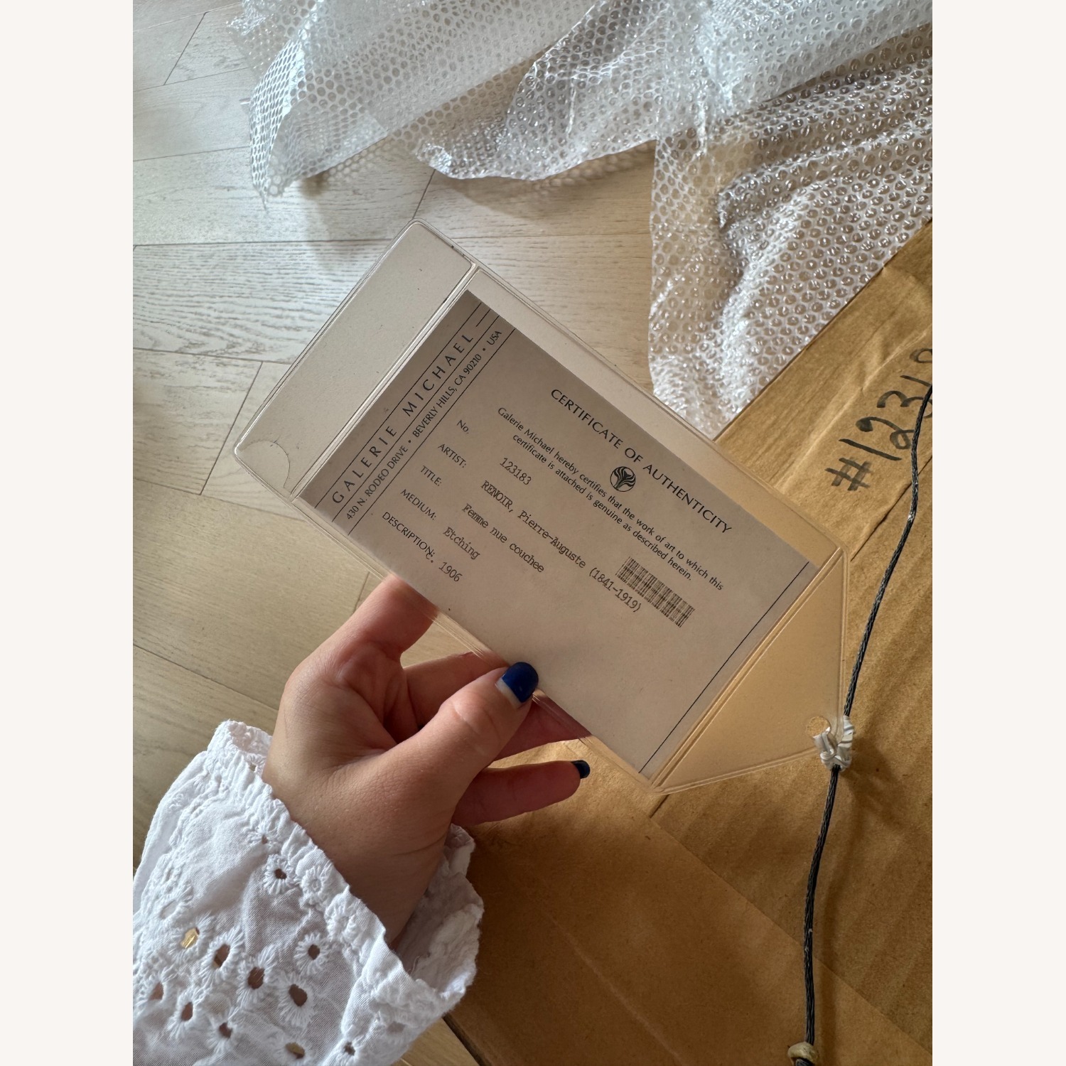 Femme nue couchee. Etching. No. 123183. C.1906 - image-4