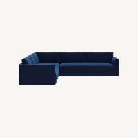 Interior Define Lukas Velvet L Sectional