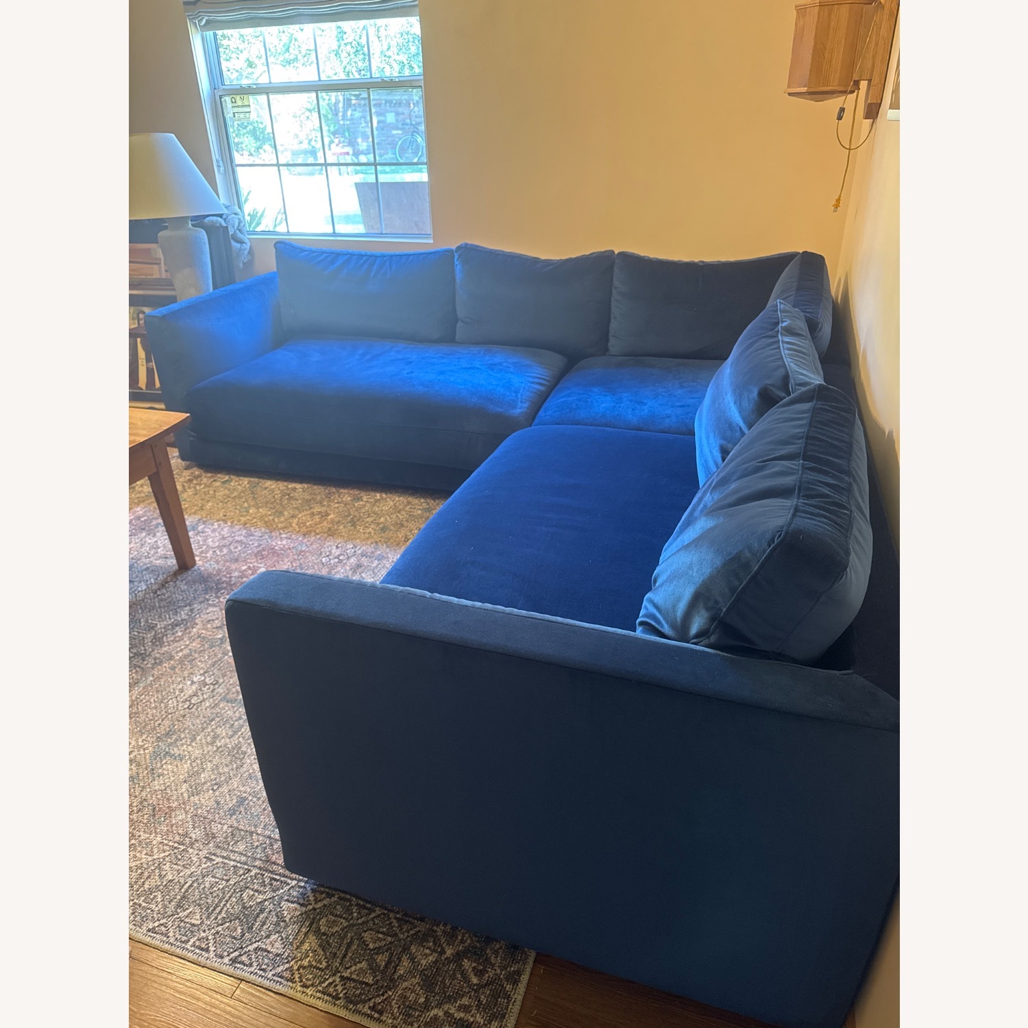  Interior Define Lukas Velvet L Sectional  - image-3