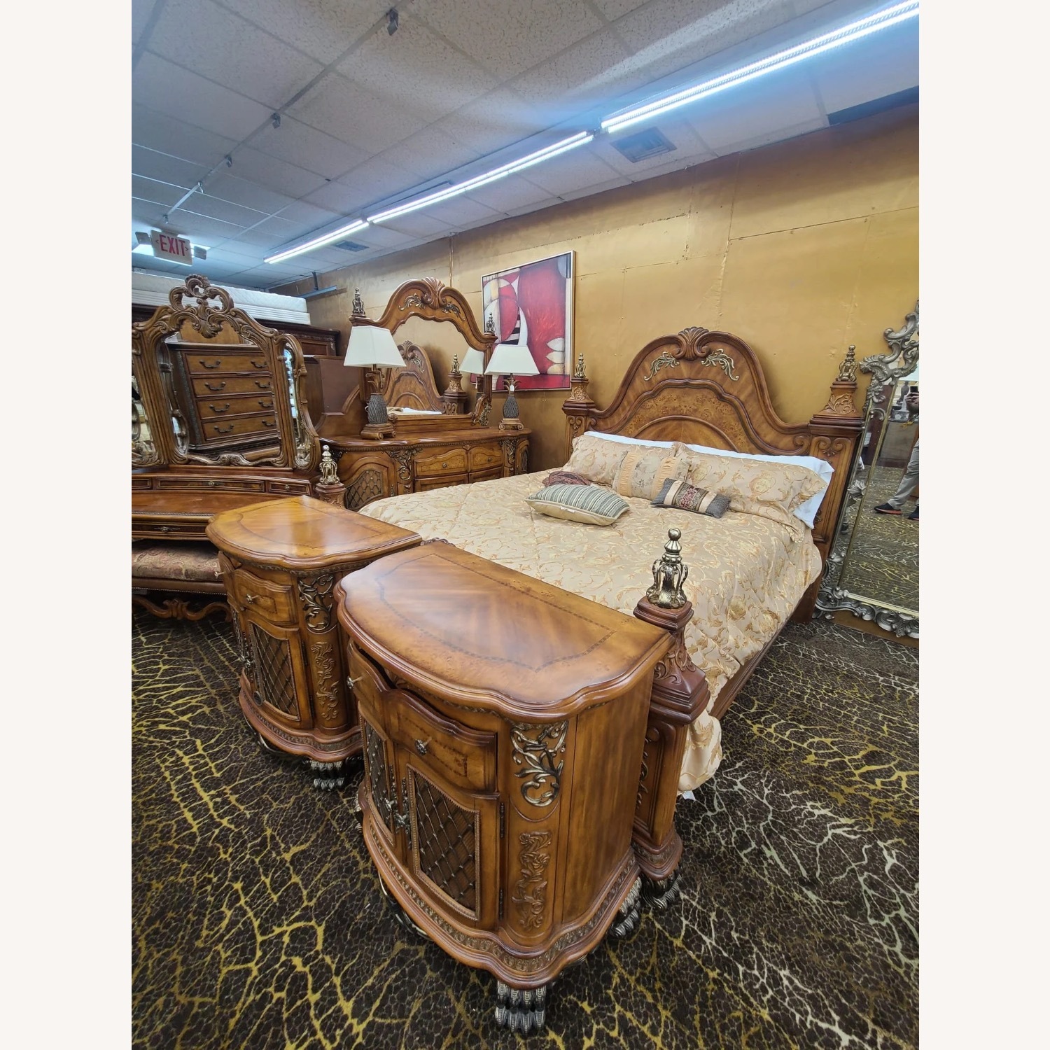 Michael Amini Venetian King Size Bedframe - image-3