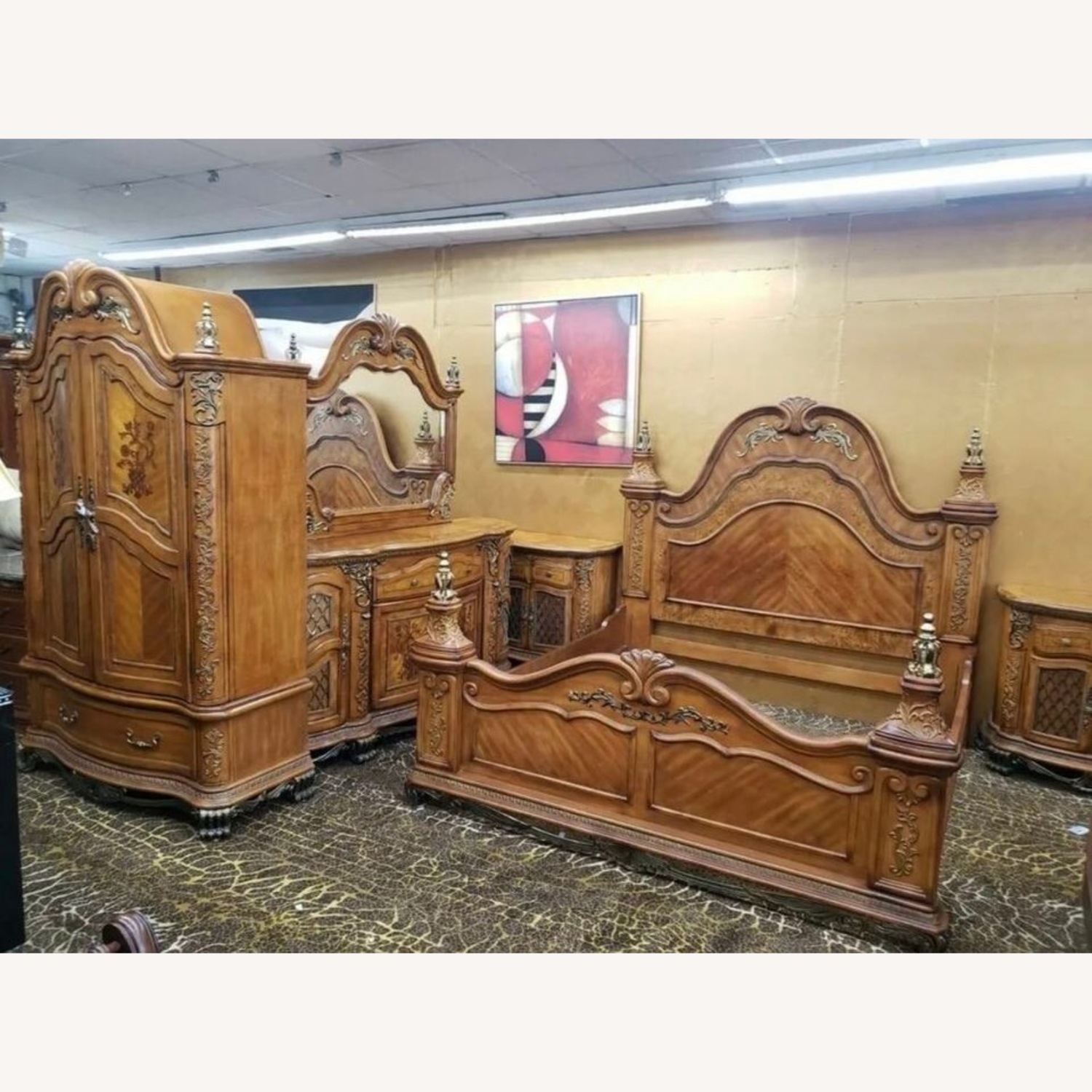 Michael Amini Venetian King Size Bedframe - image-1