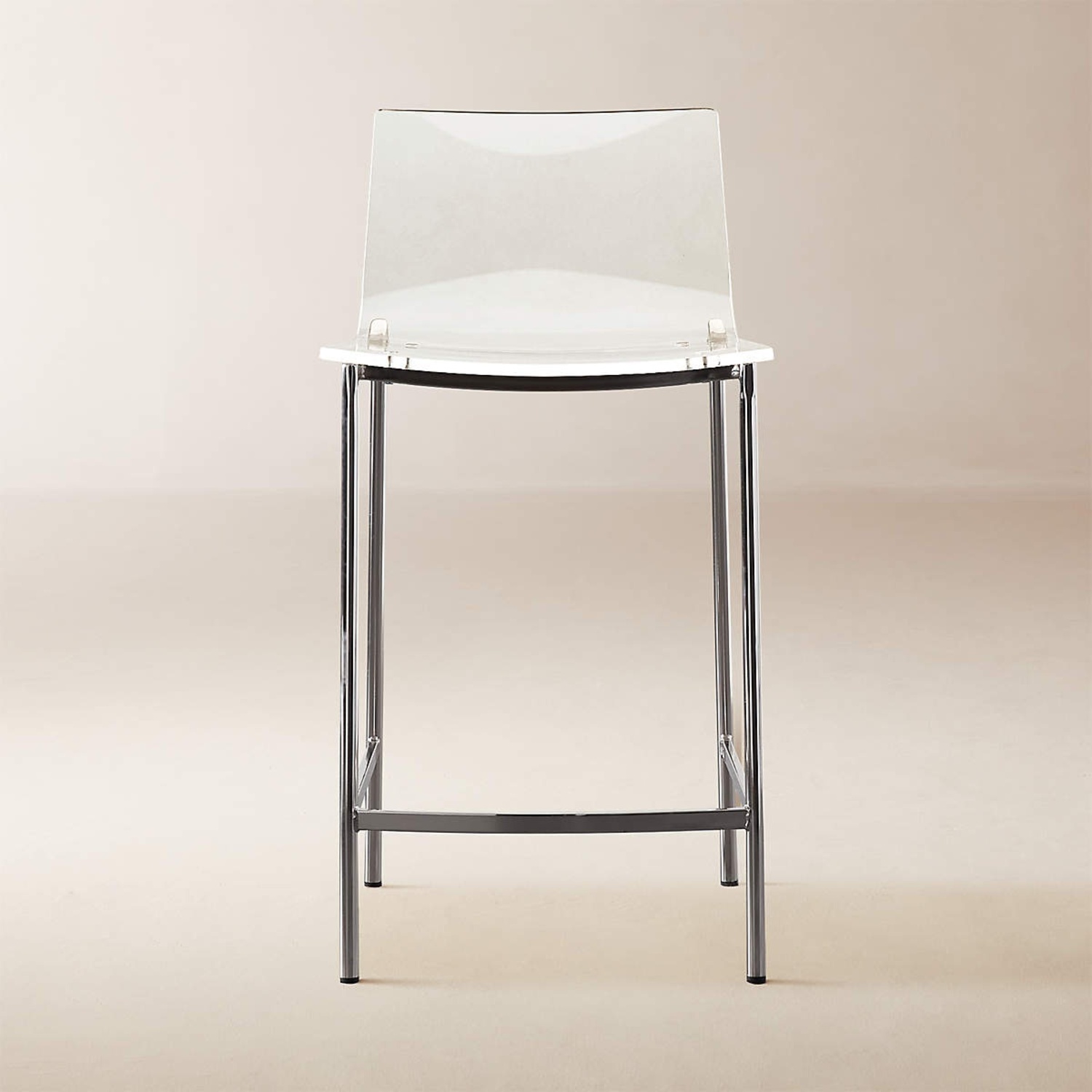 CB2 Acrylic Stools Pair of 2 - image-5
