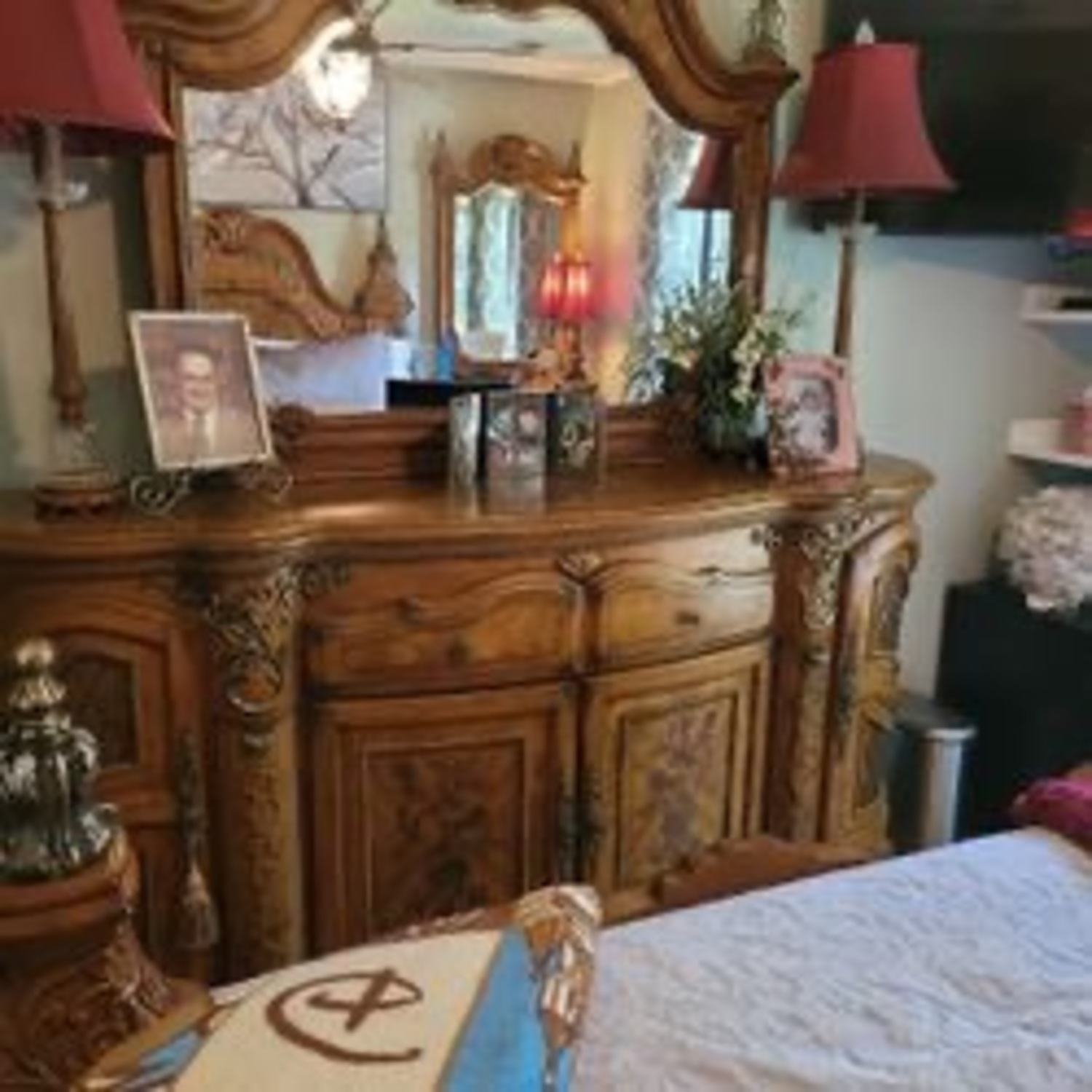 Michael Amini Venetian Dresser with Mirror - image-2