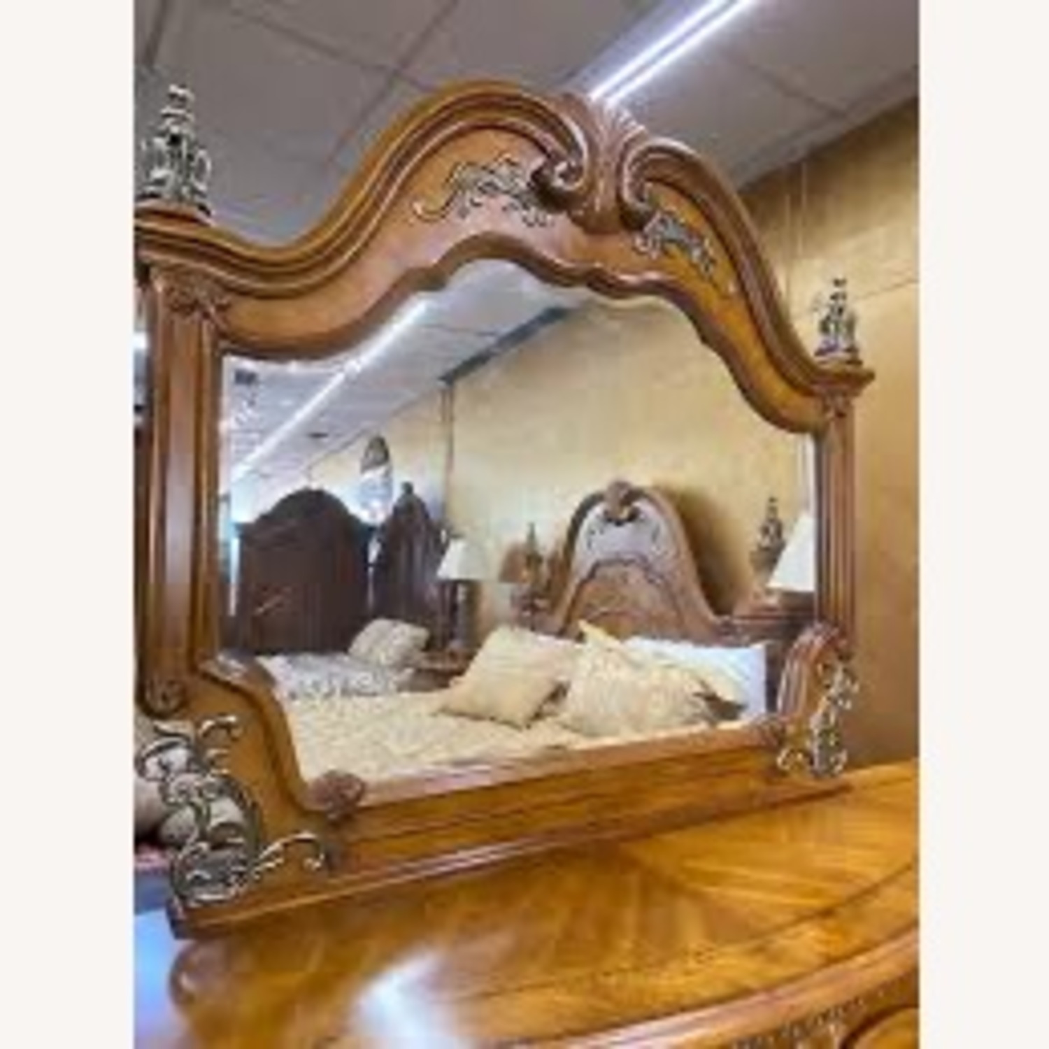 Michael Amini Venetian Dresser with Mirror - image-1
