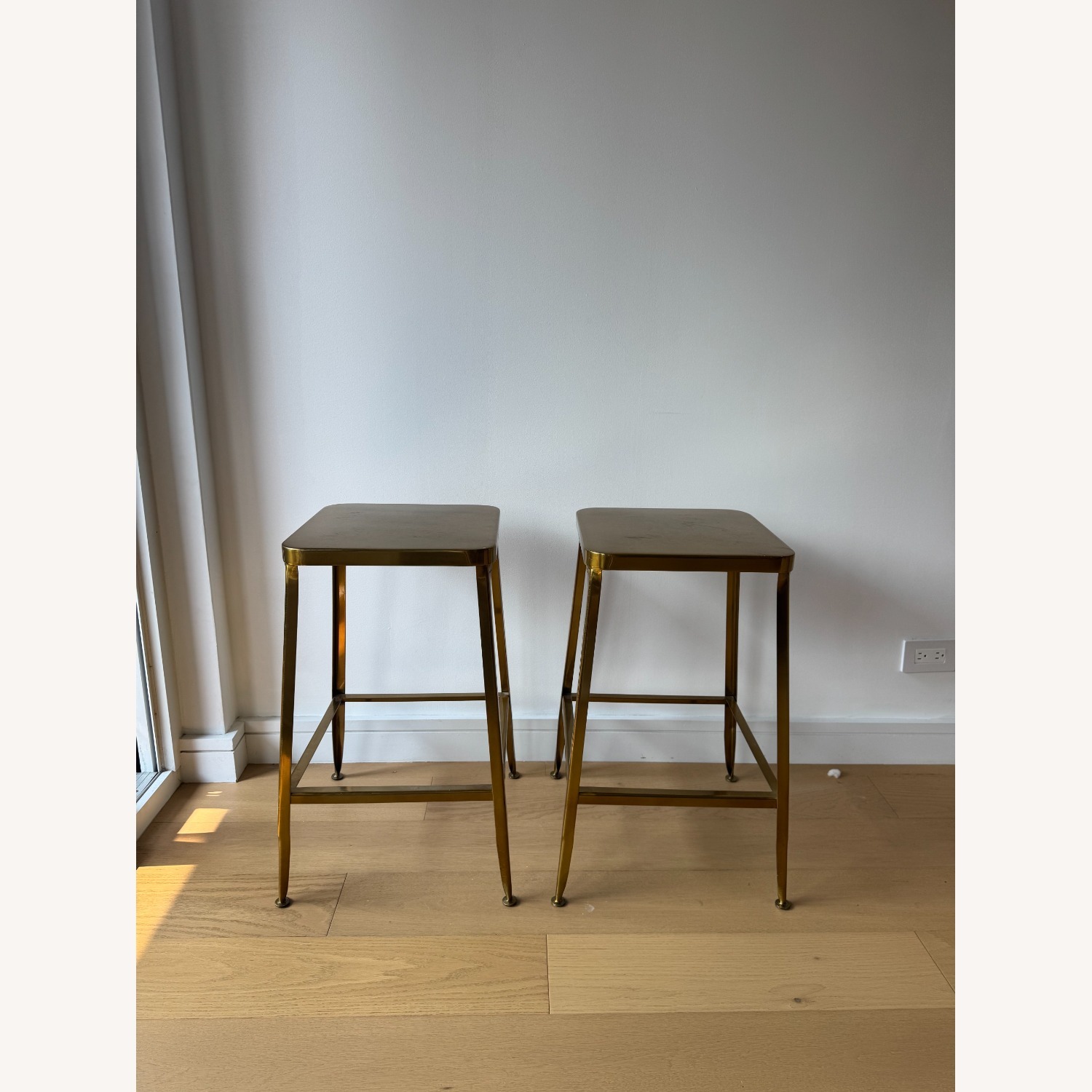 CB2 Flint Gold Counter Stool - image-4