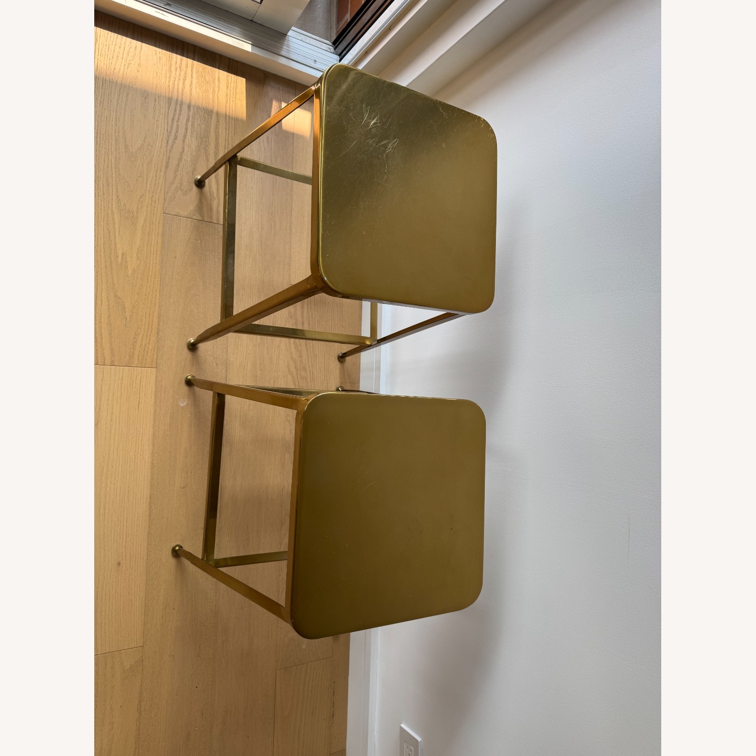 CB2 Flint Gold Counter Stool - image-3