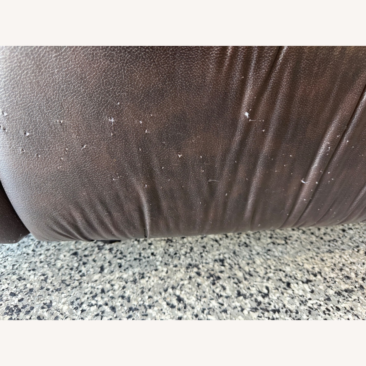 Dark Brown Faux Leather 3-Person Reclining Couch - image-4