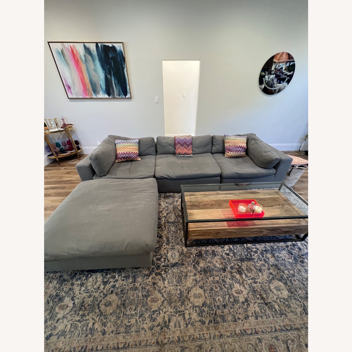 Modani Gray Cloud Couch - image-1