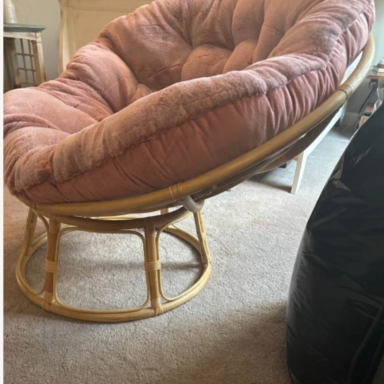 World Market Pink Papasan Chair  - image-2