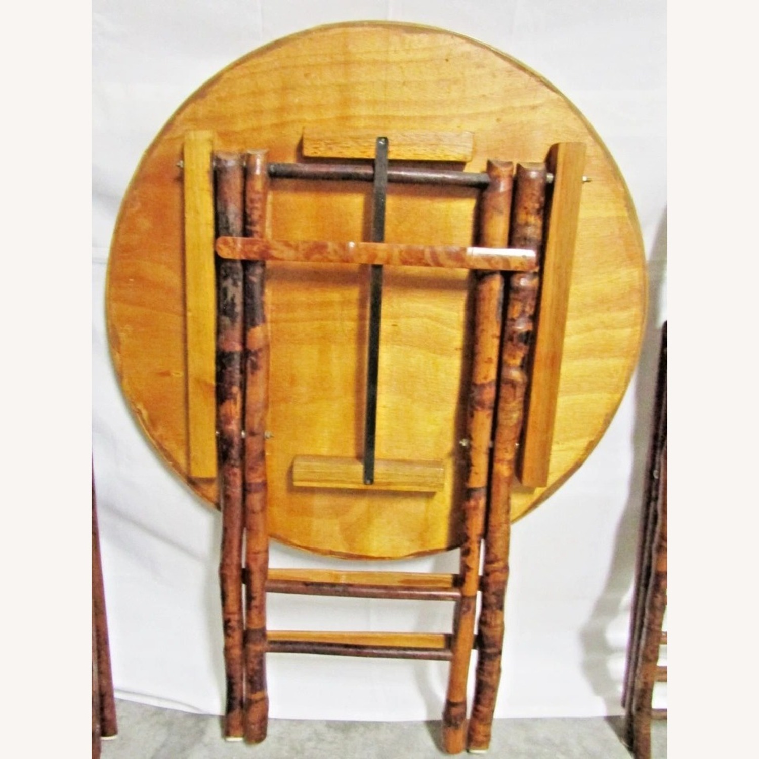 1970s Faux Tortoise Bamboo Bistro Set - image-8