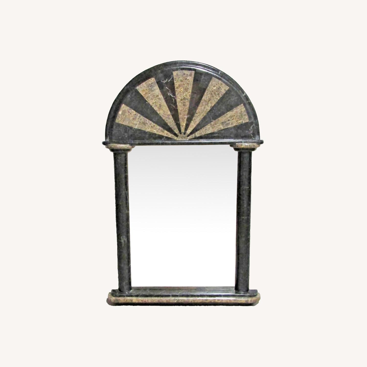 Maitland-Smith Tessellated Stone Wall Mirror - image-0
