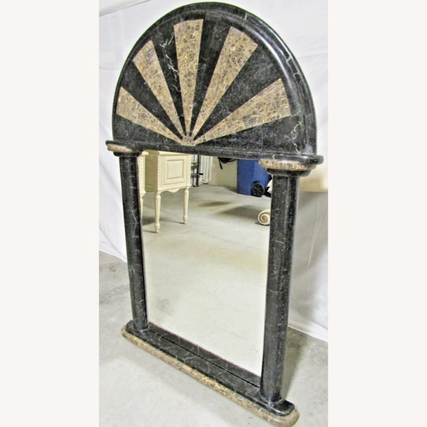 Maitland-Smith Tessellated Stone Wall Mirror - image-3