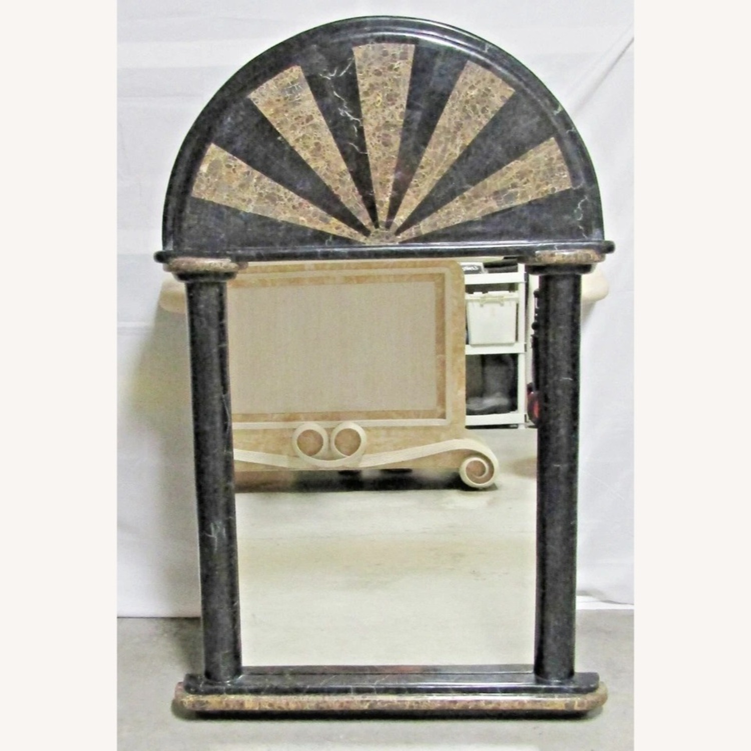 Maitland-Smith Tessellated Stone Wall Mirror - image-2