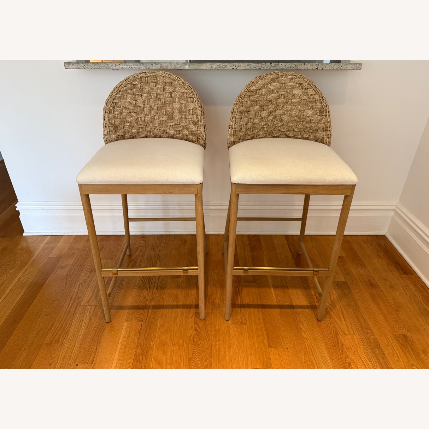 Set of 2 McGee and Co Molly Bar Stools - image-6