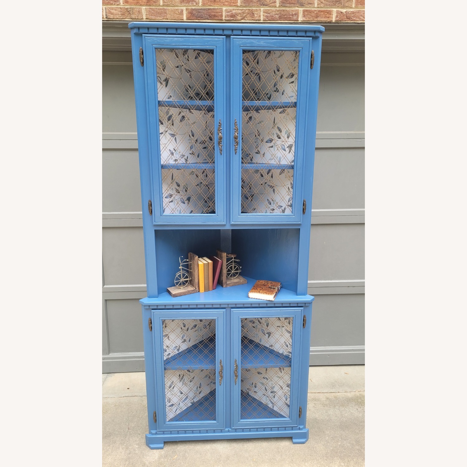 Antique Solid Wood Corner Cabinet Reimagined - image-1