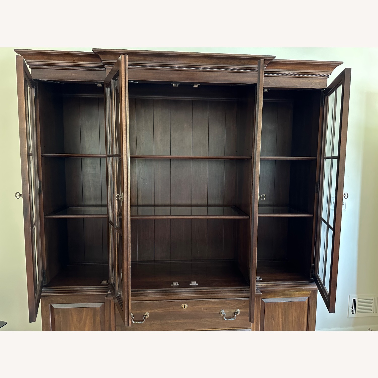 Ethan Allen Vintage Georgian Court Breakfront  - image-1